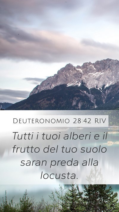 Deuteronomio 28:42 RIV Bible Verse Image