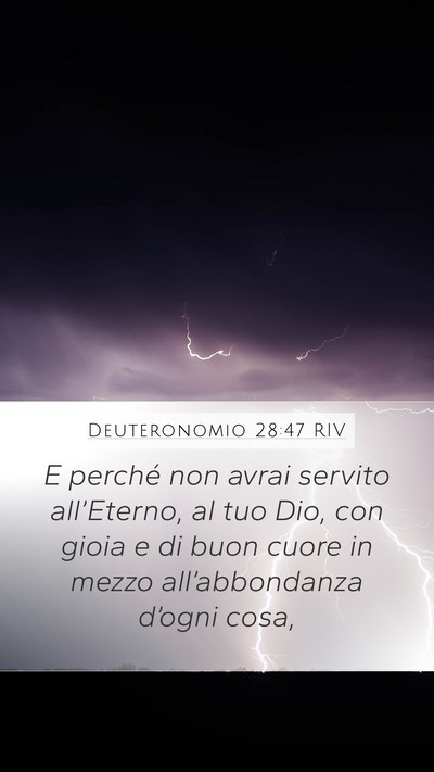 Deuteronomio 28:47 RIV Bible Verse Image