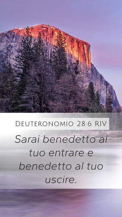 Deuteronomio 28:6 RIV Bible Verse Image