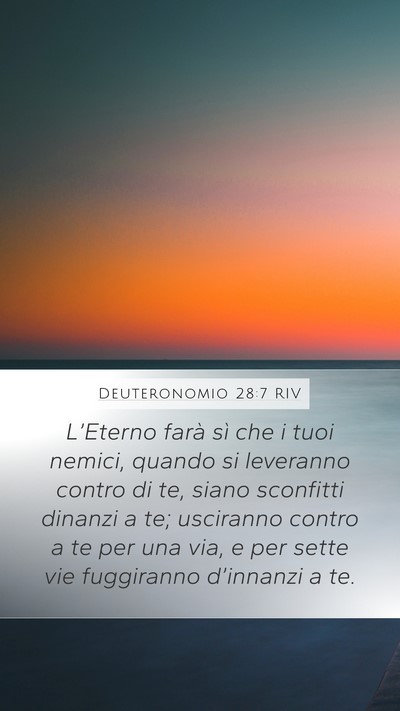 Deuteronomio 28:7 RIV Bible Verse Image