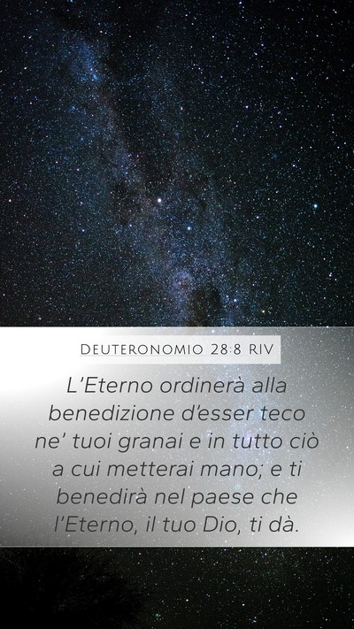 Deuteronomio 28:8 RIV Bible Verse Image