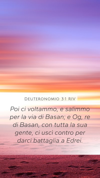 Deuteronomio 3:1 RIV Bible Verse Image