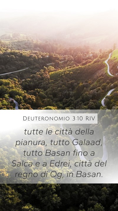 Deuteronomio 3:10 RIV Bible Verse Image