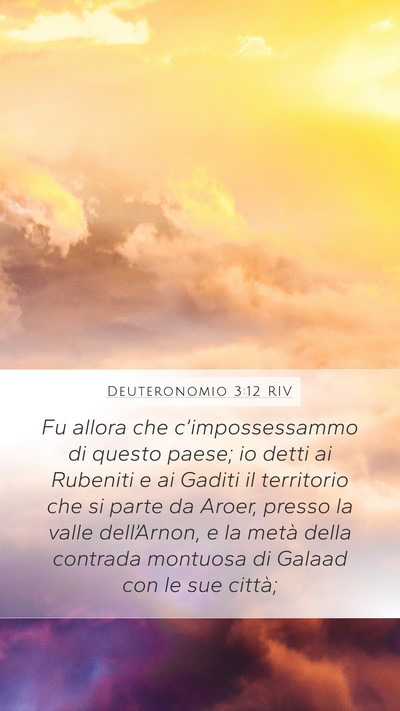 Deuteronomio 3:12 RIV Bible Verse Image