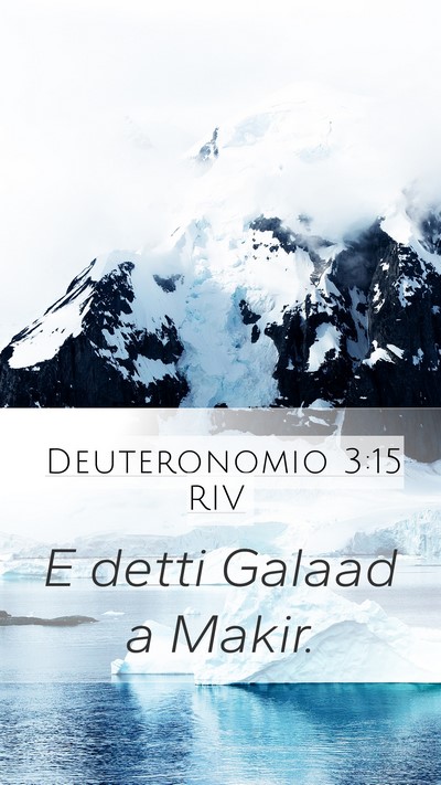 Deuteronomio 3:15 RIV Bible Verse Image