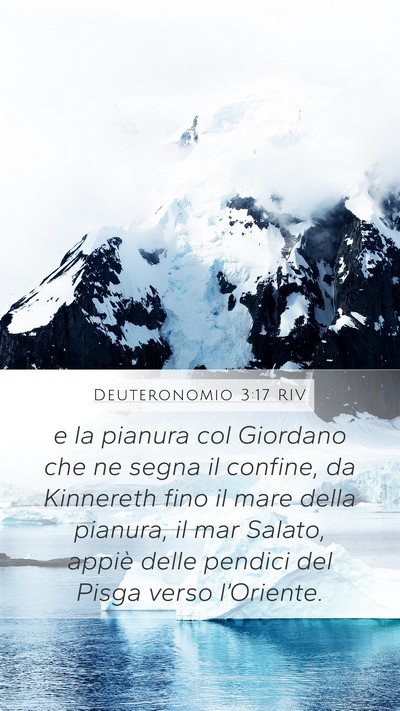 Deuteronomio 3:17 RIV Bible Verse Image