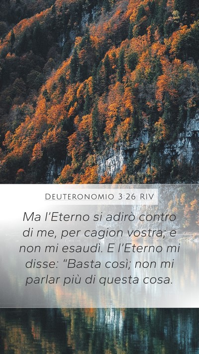 Deuteronomio 3:26 RIV Bible Verse Image