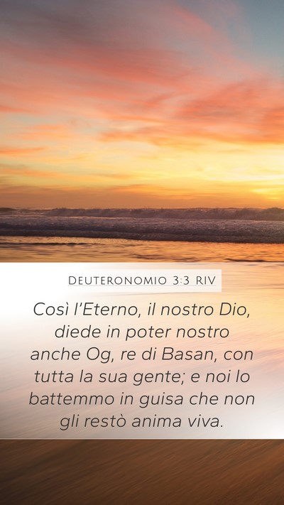 Deuteronomio 3:3 RIV Bible Verse Image