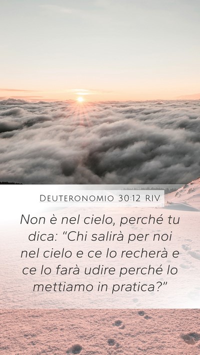 Deuteronomio 30:12 RIV Bible Verse Image