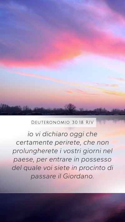 Deuteronomio 30:18 RIV Bible Verse Image