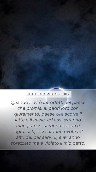 Deuteronomio 31:20 RIV Bible Verse Image