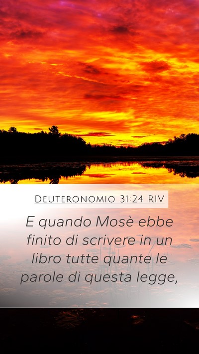 Deuteronomio 31:24 RIV Bible Verse Image