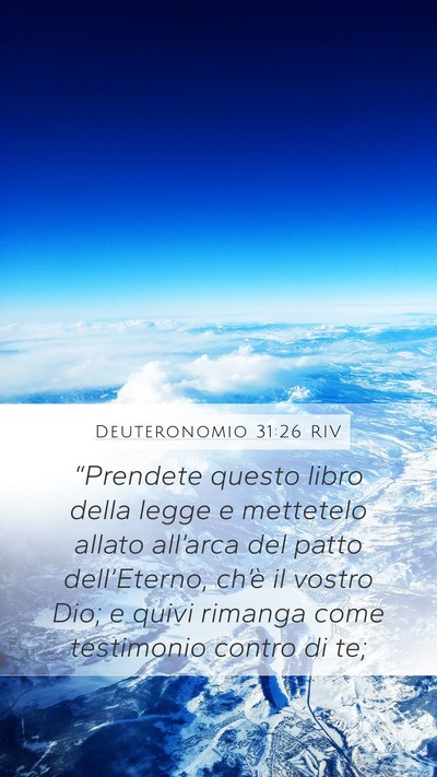 Deuteronomio 31:26 RIV Bible Verse Image