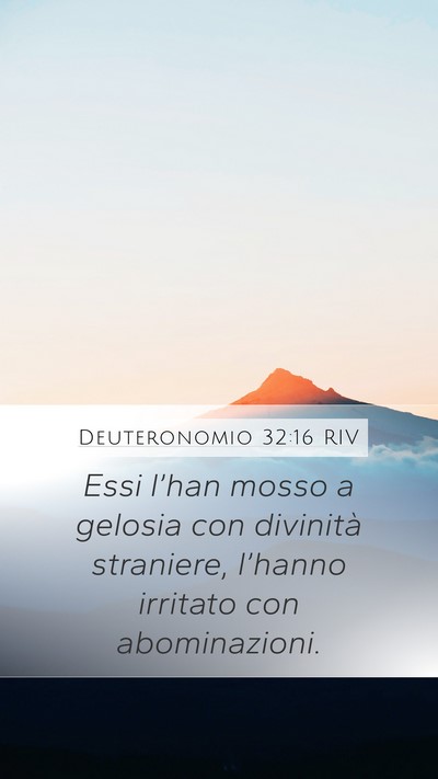 Deuteronomio 32:16 RIV Bible Verse Image
