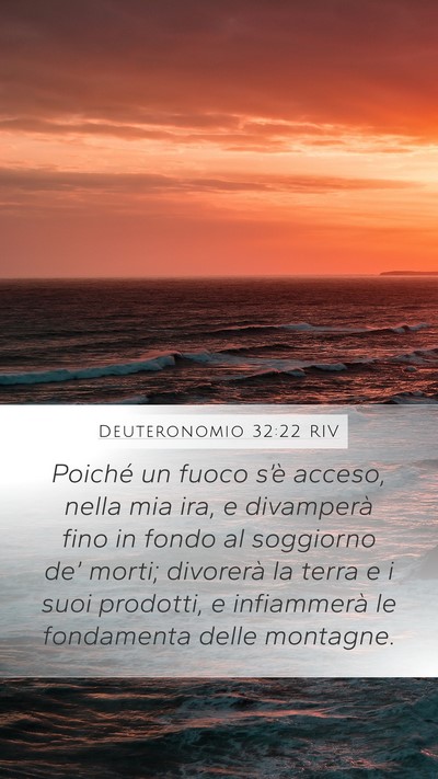 Deuteronomio 32:22 RIV Bible Verse Image