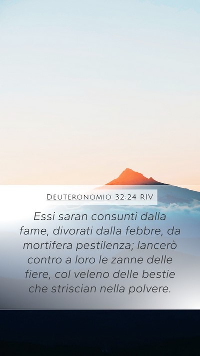 Deuteronomio 32:24 RIV Bible Verse Image