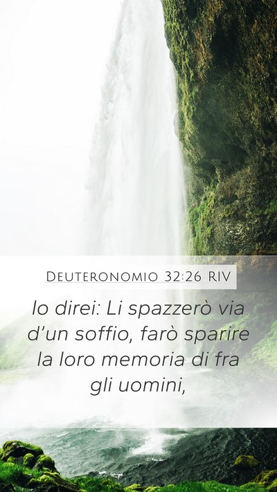 Deuteronomio 32:26 RIV Bible Verse Image