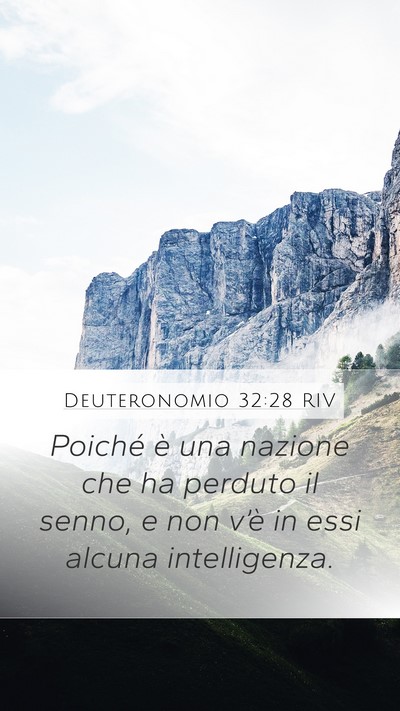 Deuteronomio 32:28 RIV Bible Verse Image