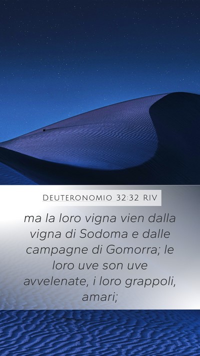 Deuteronomio 32:32 RIV Bible Verse Image