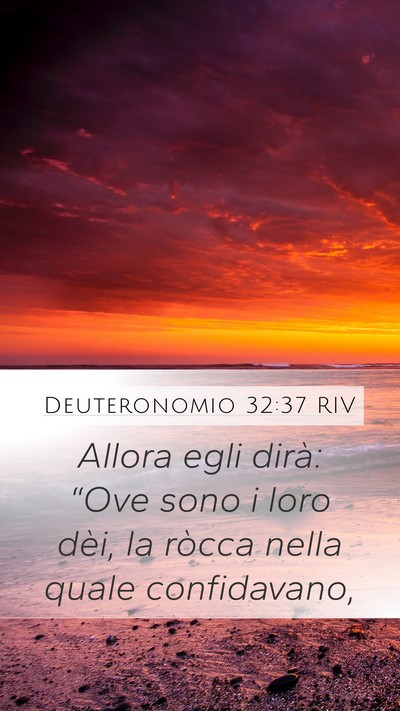 Deuteronomio 32:37 RIV Bible Verse Image