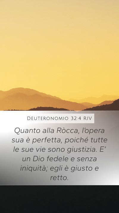 Deuteronomio 32:4 RIV Bible Verse Image