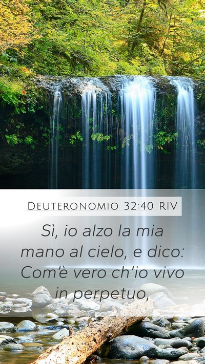 Deuteronomio 32:40 RIV Bible Verse Image