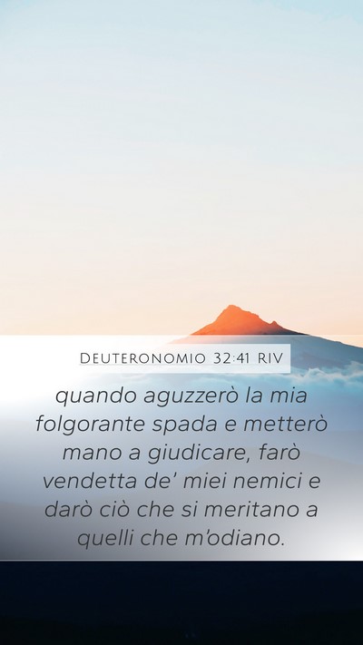 Deuteronomio 32:41 RIV Bible Verse Image