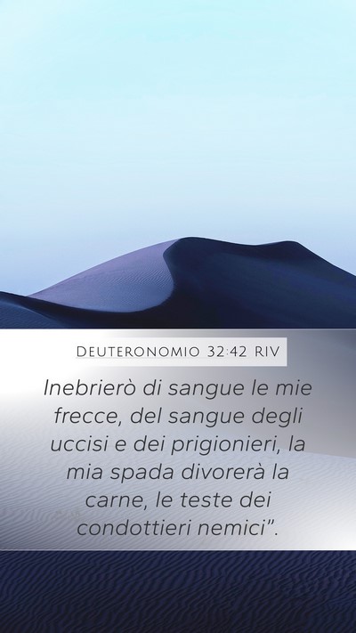 Deuteronomio 32:42 RIV Bible Verse Image