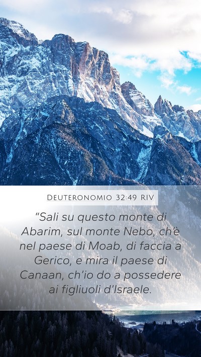 Deuteronomio 32:49 RIV Bible Verse Image