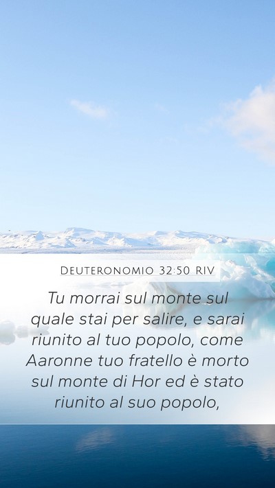 Deuteronomio 32:50 RIV Bible Verse Image