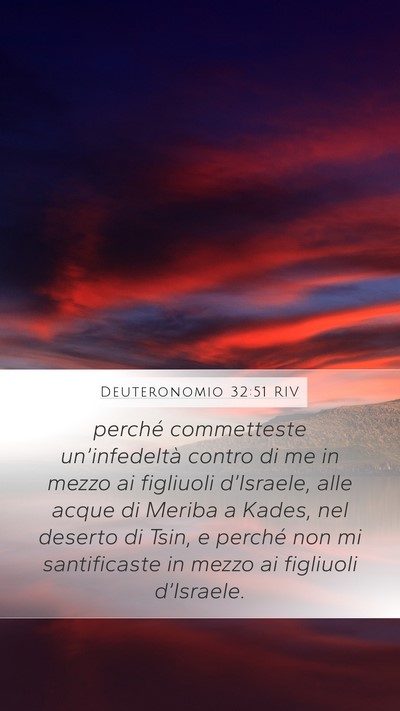 Deuteronomio 32:51 RIV Bible Verse Image