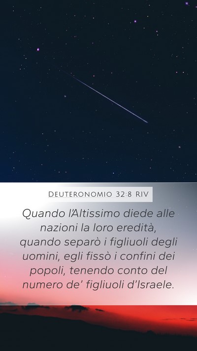 Deuteronomio 32:8 RIV Bible Verse Image