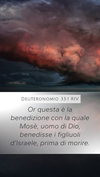 Deuteronomio 33:1 RIV Bible Verse Image