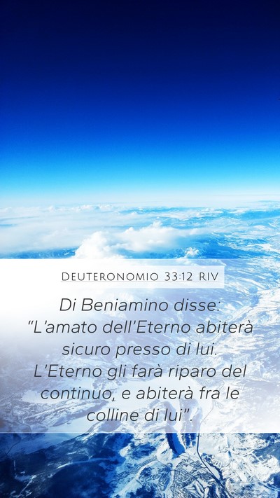 Deuteronomio 33:12 RIV Bible Verse Image