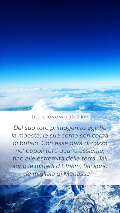 Deuteronomio 33:17 RIV Bible Verse Image
