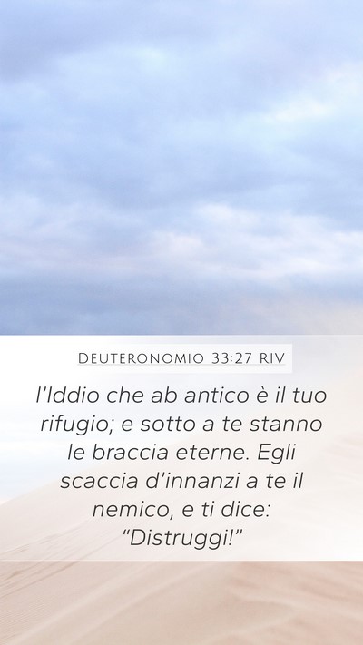 Deuteronomio 33:27 RIV Bible Verse Image