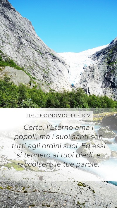 Deuteronomio 33:3 RIV Bible Verse Image