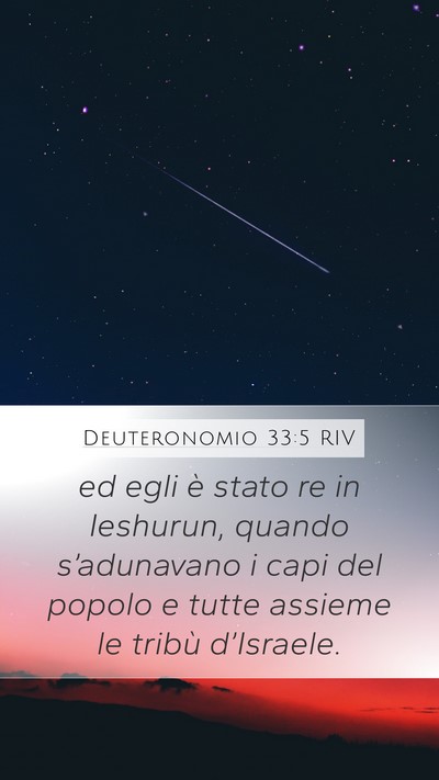 Deuteronomio 33:5 RIV Bible Verse Image