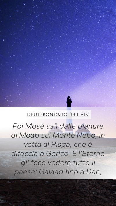 Deuteronomio 34:1 RIV Bible Verse Image