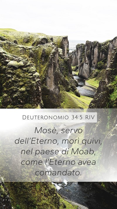 Deuteronomio 34:5 RIV Bible Verse Image