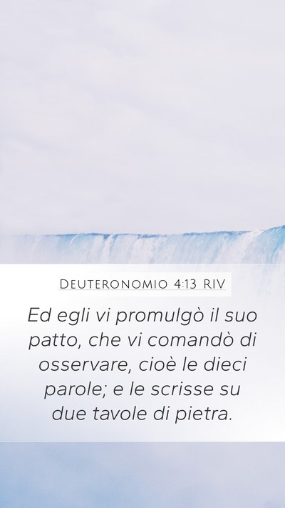 Deuteronomio 4:13 RIV Bible Verse Image