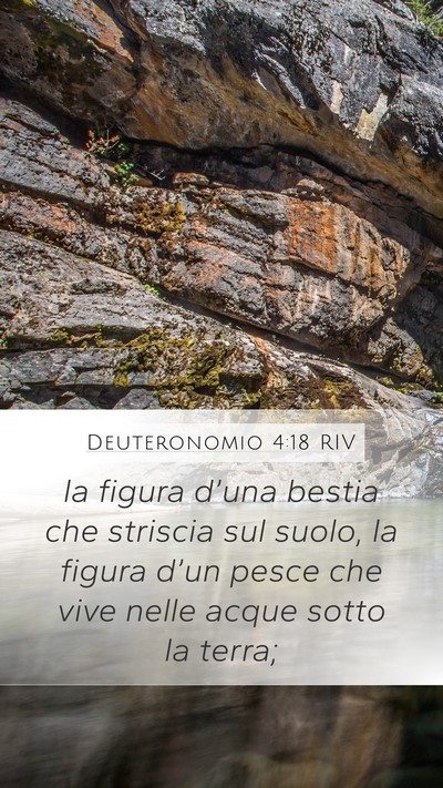 Deuteronomio 4:18 RIV Mobile Phone Wallpaper - la figura d’una bestia che striscia sul suolo, - Mobile Bible Verse Wallpaper