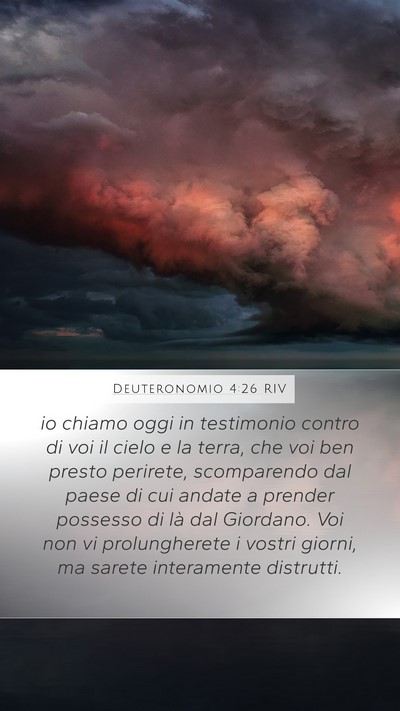 Deuteronomio 4:26 RIV Bible Verse Image
