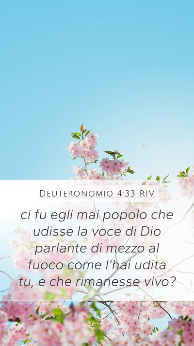 Deuteronomio 4:33 RIV Bible Verse Image