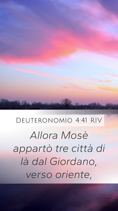 Deuteronomio 4:41 RIV Bible Verse Image