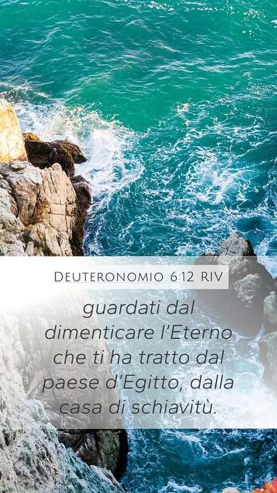 Deuteronomio 6:12 RIV Bible Verse Image