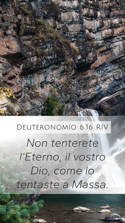 Deuteronomio 6:16 RIV Bible Verse Image