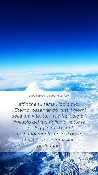 Deuteronomio 6:2 RIV Bible Verse Image