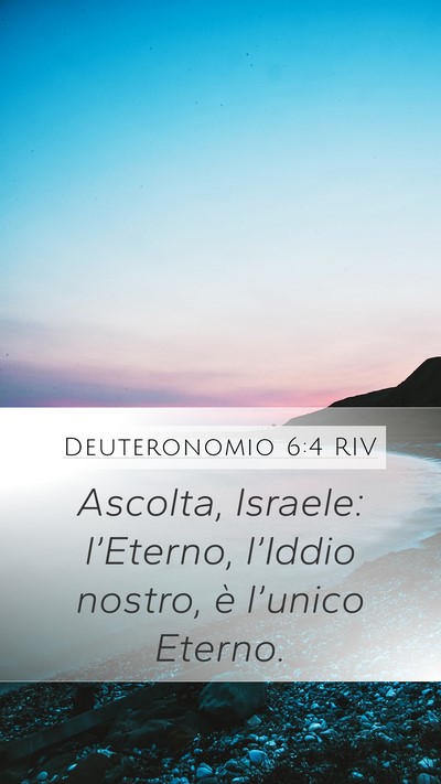 Deuteronomio 6:4 RIV Bible Verse Image