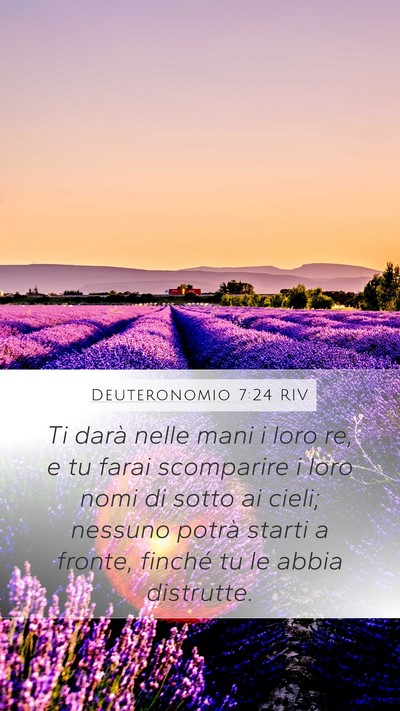 Deuteronomio 7:24 RIV Bible Verse Image